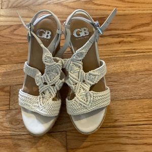 Gianni bini wedge espadrilles ivory